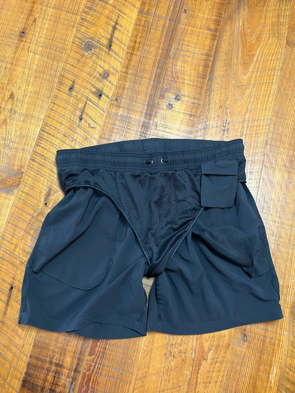 MeUndies Black Drawstring Swim Shorts Size Large